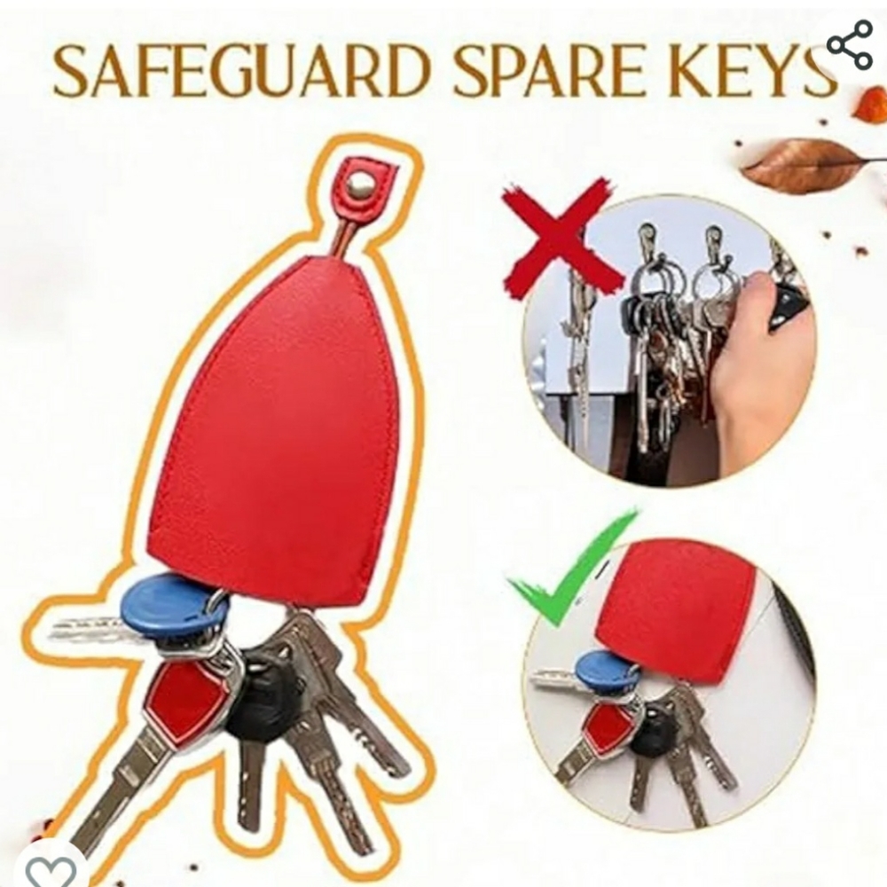 Red and pink key holder